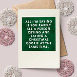Christmas Cookie Greeting Card