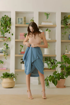 Lauren Eco Skirt in Denim