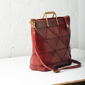 Large Leather Origami Tote | Various Color Options