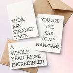 Nanigans | Greeting Card