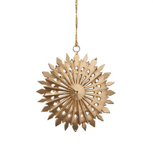 Snowstar Brass Ornament