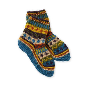 Remnant Knit Slipper Socks