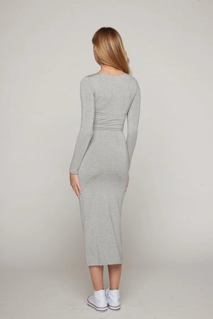 Aria Maxi Skirt in Heather Grey