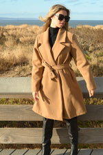 Sophia Belted Coat | Camel