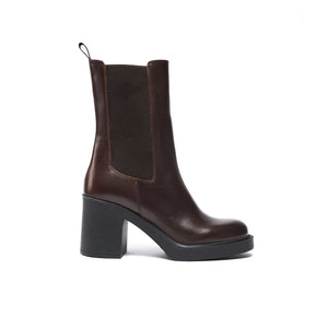 Dark Brown Leather Chelsea Boots | Made in Italy