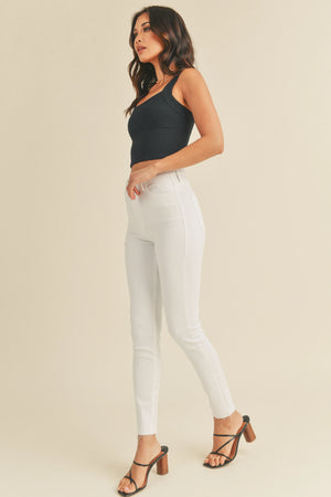Holly Super Soft Scissor Cut Skinny Jeans | White
