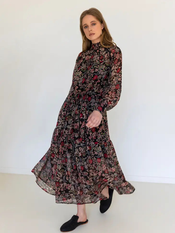 Charita Maxi Dress | Garden Chiffon Print