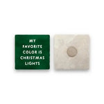 My Favorite Color | Marble Holiday Magnet