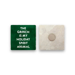 
            
                Load image into Gallery viewer, Grinch Spirit Animal | Marble Holiday Magnet
            
        
