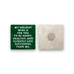 Holiday Wish | Marble Holiday Magnet