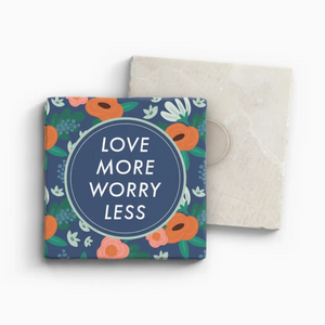 Love More - Marble Magnet