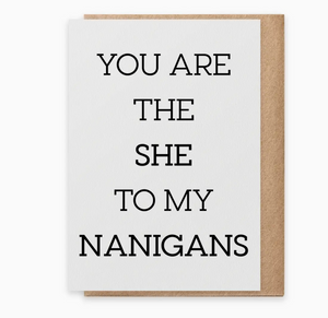 Nanigans | Greeting Card