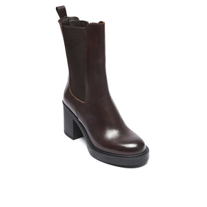 Dark Brown Leather Chelsea Boots | Made in Italy