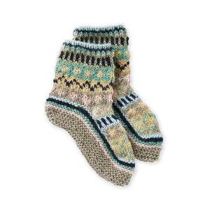 Remnant Knit Slipper Socks