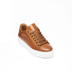 Carina Sneaker in Tan Brown | Made in Italy