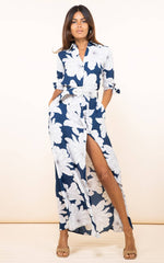 Dove Dress in Navy Bloom