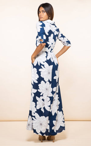 Dove Dress in Navy Bloom