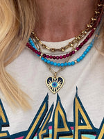 Alexandrine Necklace | Turquoise Magnesite + Gold Filled Accents