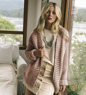 
            
                Load image into Gallery viewer, I See You Cardigan - Smokey Rose | Final Sale
            
        