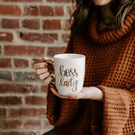 Boss Lady | Gold and White Coffee Mug | Final Sale