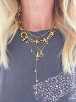 Annika Edgy Gold Necklace with Spikes