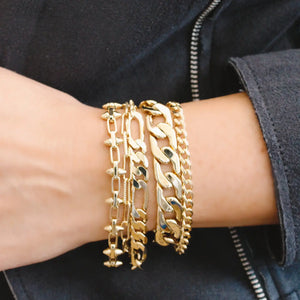 
            
                Load image into Gallery viewer, Ava Chunky Bracelet | 14K Gold Filled
            
        