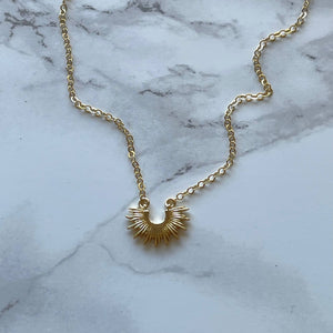 
            
                Load image into Gallery viewer, Gold Sunburst Necklace
            
        