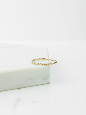 Lasso Stacking Ring Gold