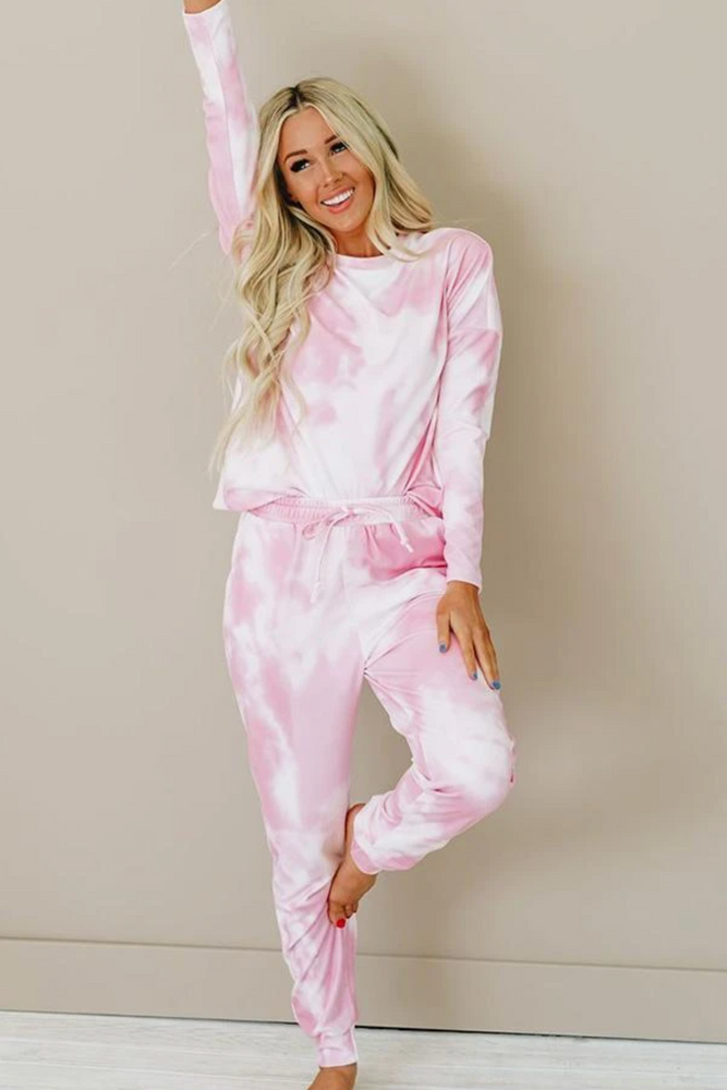 Cotton Candy Sky Loungewear Set - Pink | Final Sale