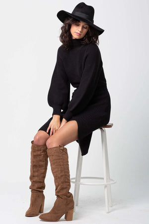 Milano Sweater Dress In Black