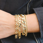 Ariana Edgy Chunky Bracelet with Spikes | 14K Gold Filled