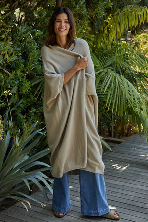 
            
                Load image into Gallery viewer, Savannah Knit Duster Sweater in Stone | Final Sale
            
        