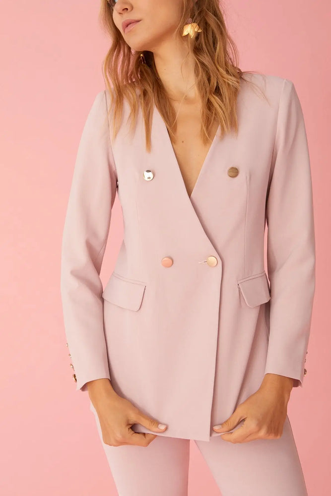 Celeste Jacket & Frankie Trousers Set | Women's Pink Suit