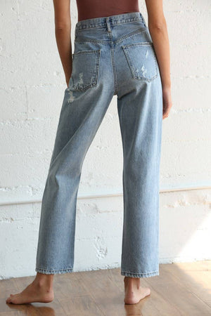 Harmony Mid-rise Distressed Jeans | Final Sale